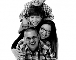 Horizontal Photograph of a Family