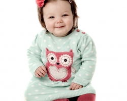 Baby in an Owl Jumper